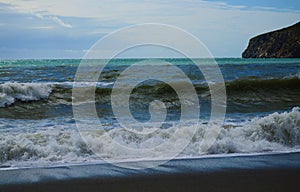 Surf on horseshoe beach photo