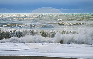 Surf on horseshoe beach photo