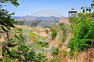 Andalusia landscape from town of Ronda, Spain