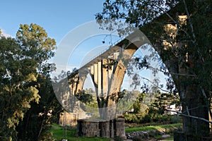 Andalusian arch railway bridge photo