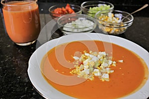 Andalusian gazpacho Andalusian and Spanish cuisine photo