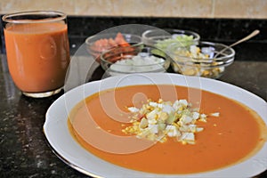 Andalusian gazpacho Andalusian and Spanish cuisine