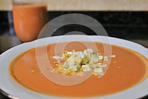 Andalusian gazpacho Andalusian and Spanish cuisine photo