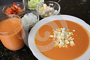 Andalusian gazpacho Andalusian and Spanish cuisine photo