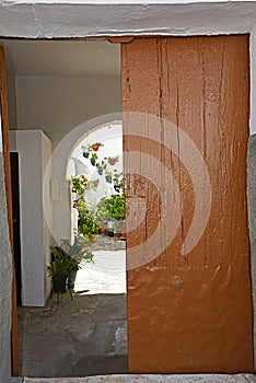 An Andalusian patio entrance