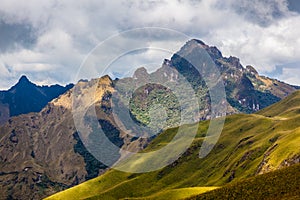 Andean landscape Mojanda photo