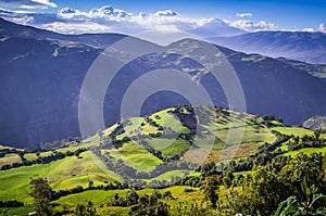 Andean landscape near Riobamba, Ecuador photo