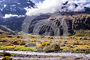 Andean landscape near Riobamba, Ecuador photo