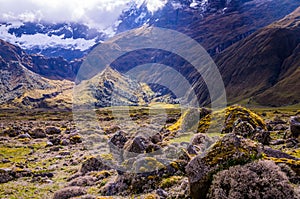 Andean landscape near Riobamba, Ecuador photo