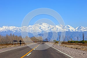 Andean mountain range in Mendoza, Argentina