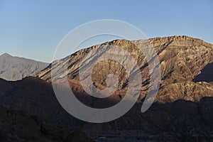 Andean mountain scenery in Mendoza, Argentina