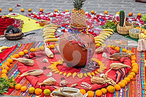 The Andean spiritual ceremony Chakana, Ecuador