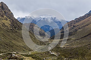 Andean valley Cuzco Peru