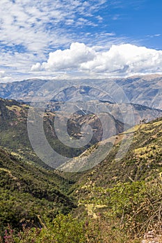 Andean valley Cuzco Peru