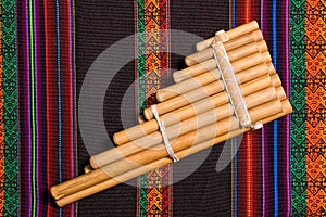 Andean wind musical instrument photo