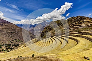 Andenes at Pisac village, Peru