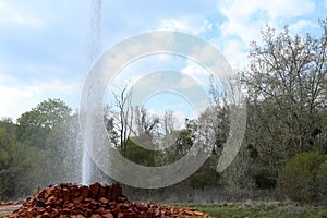 Andernach Geyser erupting