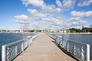 Andernos, on the Arcachon Bay, France. The longuest jetty in Europe.