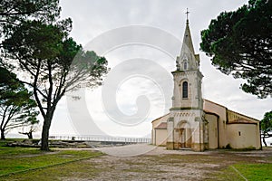 Andernos les bains Saint Eloi church in Arcachon basin Aquitaine France