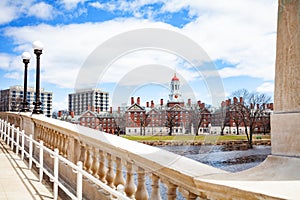 Anderson Memorial Bridge and Dunster House view