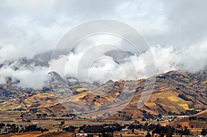 Andes on a cloudy day photo