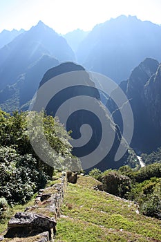 Andes from Machu Picchu