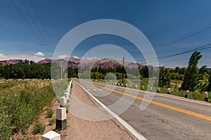 Andes mountain range seen from Uspallata