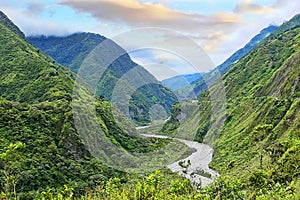 Andes Mountain Tops In Ecuador photo