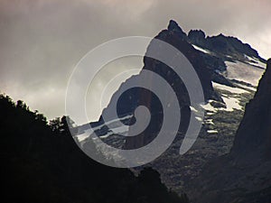 Andes mountains in Achibueno Valley, Linares, Maule, Chile