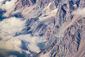 Andes Mountains Aerial View, Chile