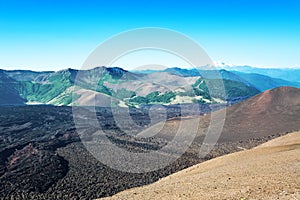 Andes mountains landscape, Araucania district, Lonquimay volcano, Callaqui, Chile, South America