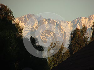 Andes Mountains landscape in Chile. Linares, Maule, Chile. Contemplate