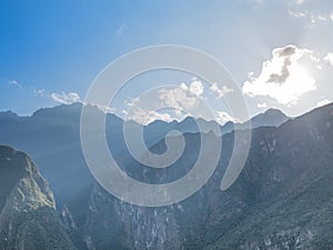 Andes Mountains Landscape at Sunrise photo