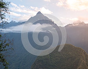 Andes Mountains Landscape at Sunrise photo