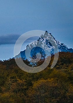 Andes mountains landscape, tierra del fuego, argentina photo