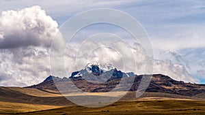 The Andes Mountains in the Peru Highlands