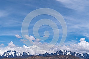 The Andes Mountains in the Peru Highlands