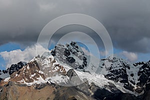 Andes mountains of South America in Peru