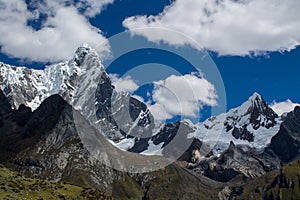 Andes mountains of South America in Peru