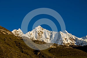 Andes mountains of South America in Peru