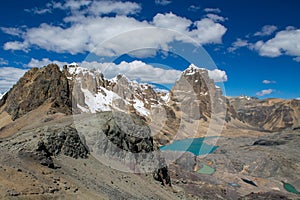 Andes mountains of South America in Peru