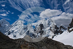 Andes mountains of South America in Peru