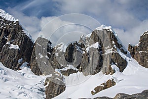 Andes mountains of South America in Peru