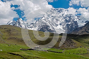 Andes mountains of South America in Peru