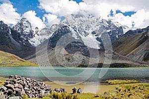 Andes mountains of South America in Peru