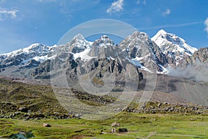 Andes mountains of South America in Peru