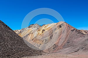 Andes mountains of South America in Peru