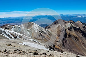 Andes mountains of South America in Peru