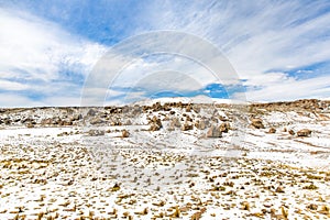 The Andes, Road Cusco- Puno, Peru,South America. 4910 m above. The longest continental mountain range in the world