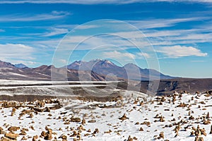 The Andes, Road Cusco- Puno, Peru,South America. 4910 m above. The longest continental mountain range in the world